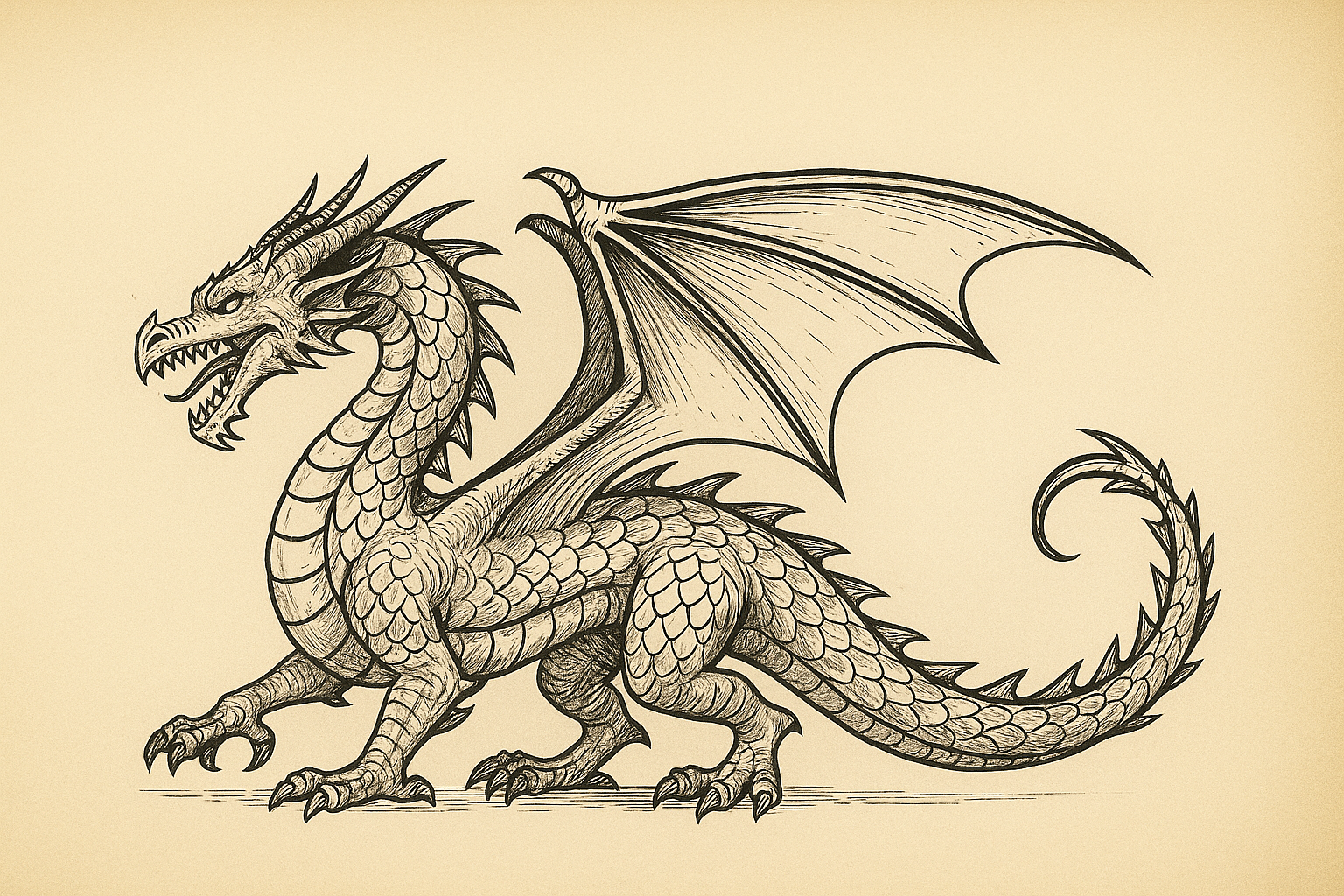 how to draw a dragon