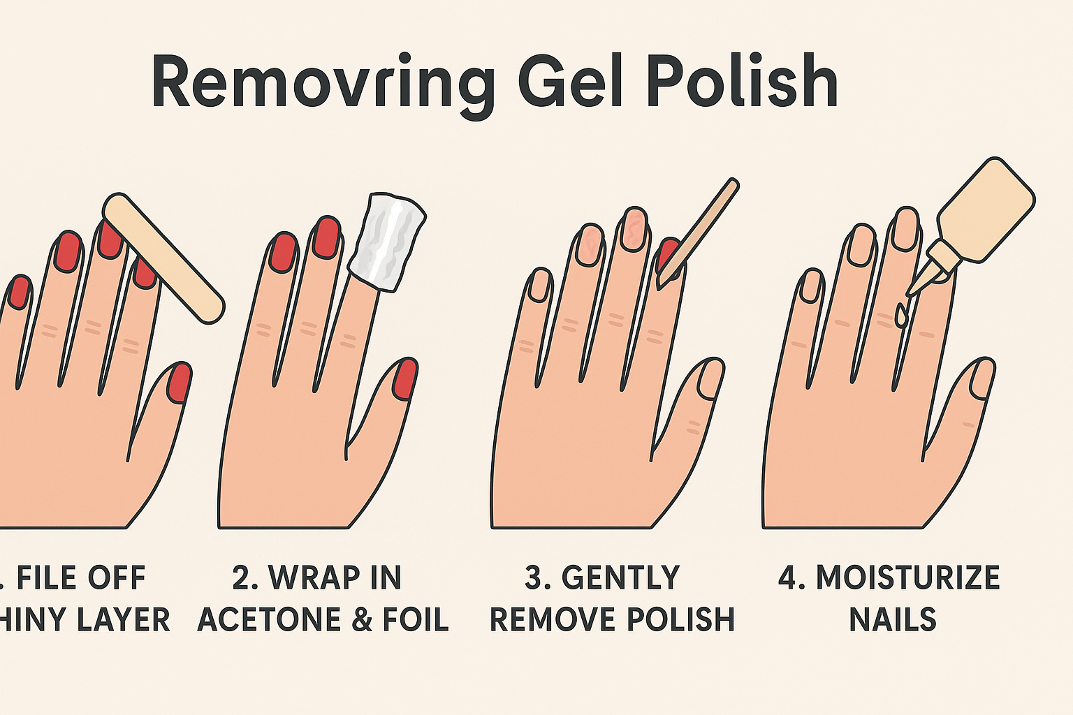 How to Remove Gel Nail Polish at Home Without Damaging Your Nails